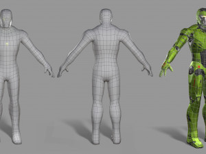 sci-fi character 3D 模型