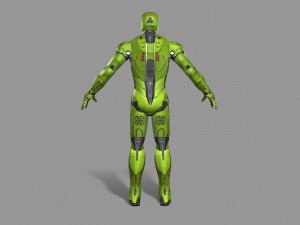 sci-fi character 3D 模型