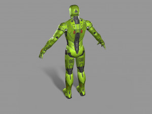 sci-fi character 3D 模型