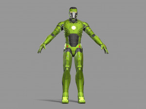 sci-fi character 3D 模型