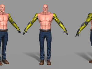 cyborg Modello 3D
