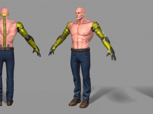 cyborg Modello 3D