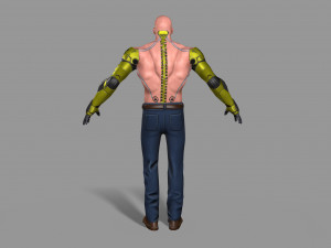cyborg Modello 3D