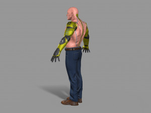 cyborg Modello 3D