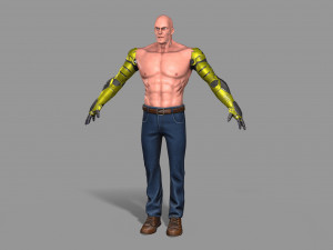 cyborg Modello 3D