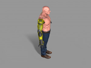 cyborg Modello 3D