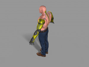 cyborg Modello 3D