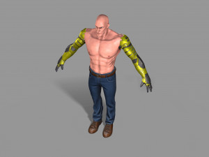 cyborg Modello 3D