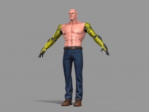 cyborg Modello 3D