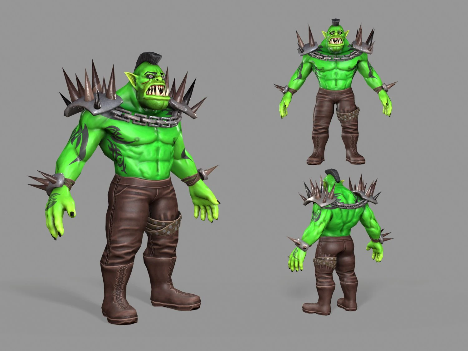 orc 3D Model .c4d .max .obj .3ds .fbx .stl .blend 