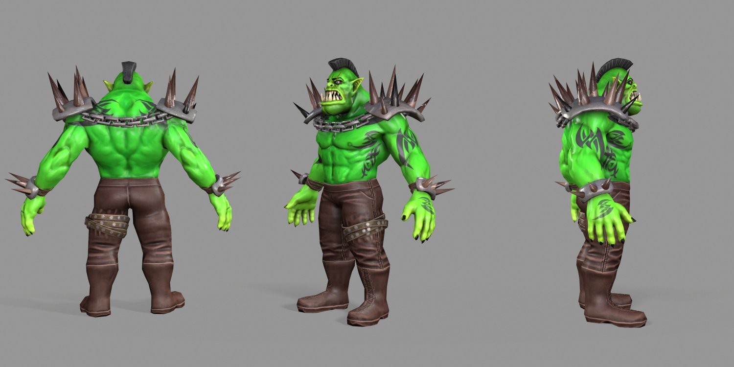 Орк 3д. 3d модель орка. Орк 3д модель. Orc 3d model.