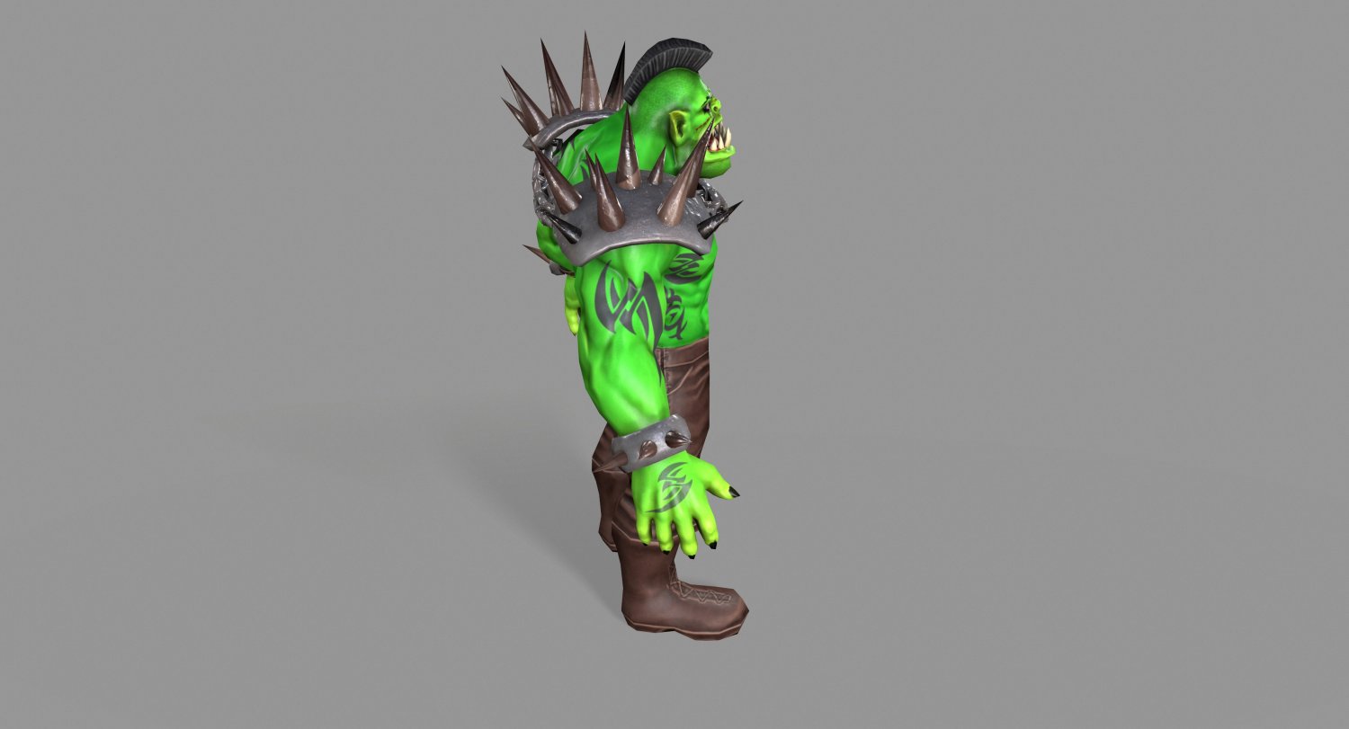 Орк 3д. Орк 3д модель. Orc 3d model.