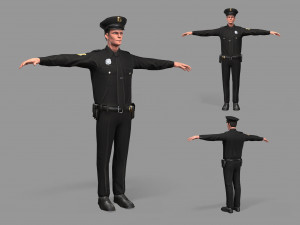 police man 3D Model