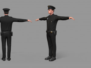 police man Modelo 3D