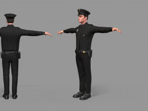 police man 3D Model