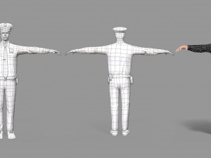 police man Modelo 3D