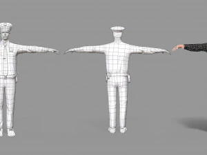 police man 3D Model