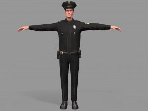 police man Modelo 3D