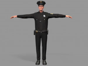 police man 3D Model