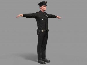 police man Modelo 3D