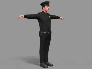 police man 3D Model