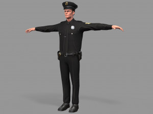 police man Modelo 3D