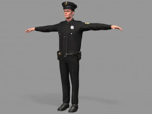 police man 3D Model