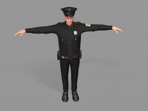 police man Modelo 3D