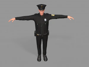 police man 3D Model