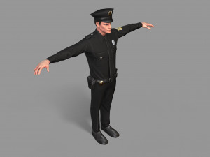 police man Modelo 3D