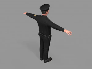 police man 3D Model