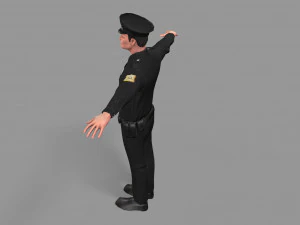 police man 3D Model