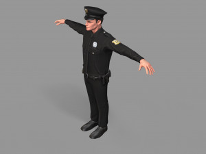police man Modelo 3D