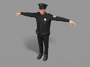police man Modelo 3D