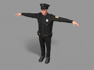 police man 3D Model