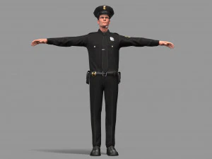 police man 3D Model