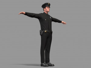 police man Modelo 3D