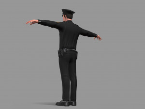 police man Modelo 3D