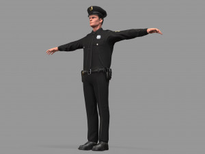 police man Modelo 3D