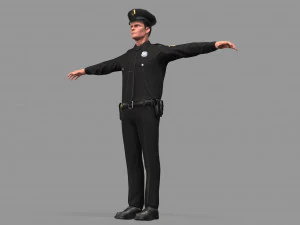 police man 3D Model