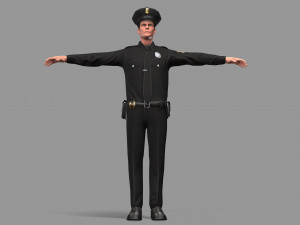 police man Modelo 3D
