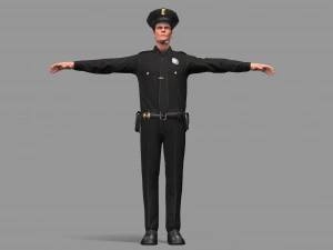 police man 3D Model