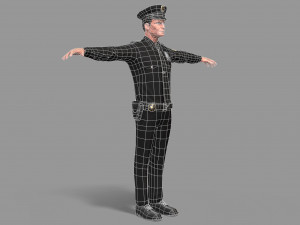 police man Modelo 3D