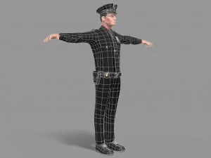 police man 3D Model