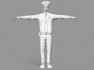 police man 3D Model