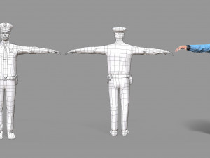 police man 3D Model