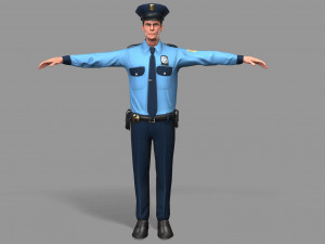 police man 3D Model