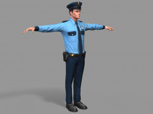police man 3D Model