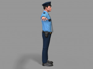 police man 3D Model