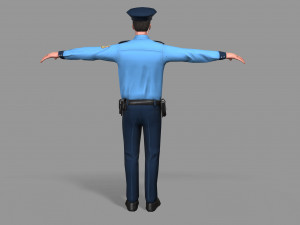police man 3D Model